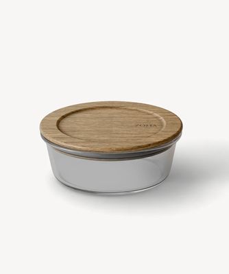Vershoudbakje met acacia deksel Rond 950 ml Vershoudbakje met acacia deksel Rond 950 ml