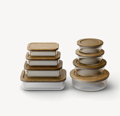 Vershoudbakjes Voordeel Bundel acacia deksel 8 st. Vershoudbakjes Voordeel Bundel acacia deksel 8 st.