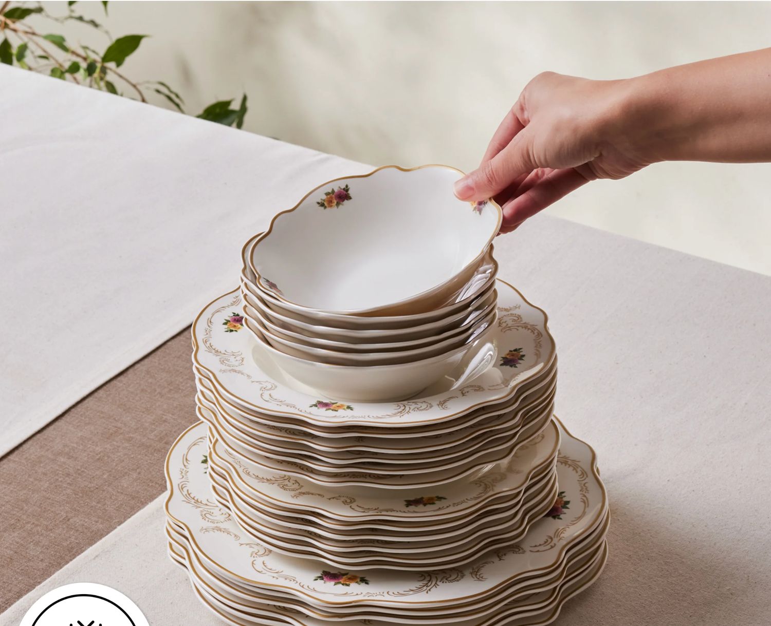 Karaca Antique Porselein 24 Delig 6-Persoons Serviesset Karaca Antique Porselein 24 Delig 6-Persoons Serviesset