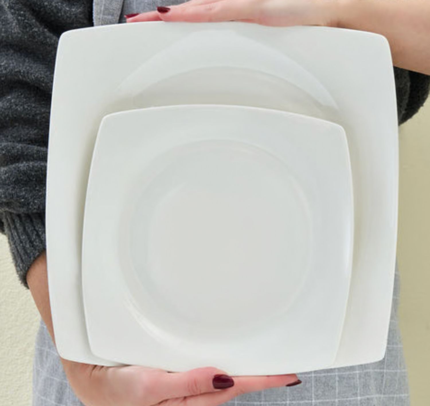 Karaca Square Mensa 24-delige serviesset voor 6 personen, wit