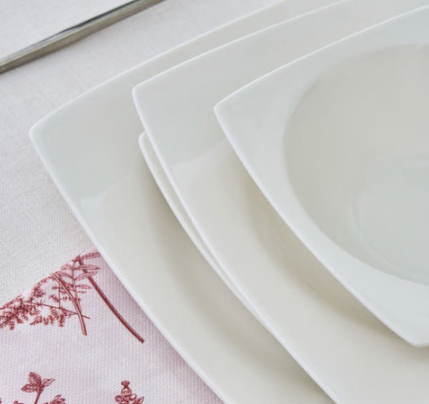 Karaca Square Mensa 24-delige serviesset voor 6 personen, wit