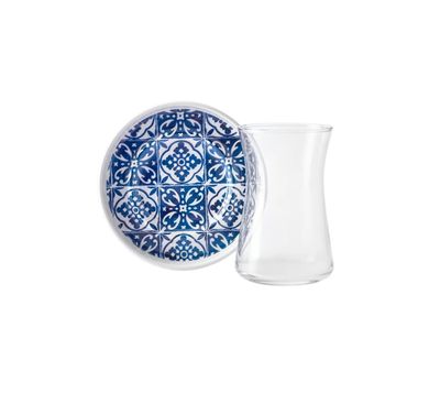 Karaca Blue 12 Piece Tea Set 170 ml
