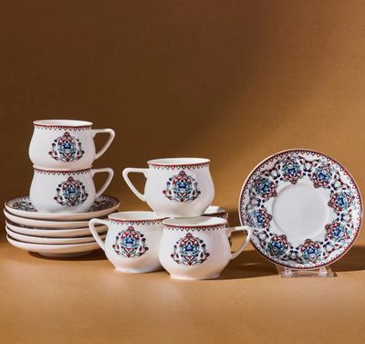 Karaca Nakkaş 6'lı Kahve Fincanı Seti