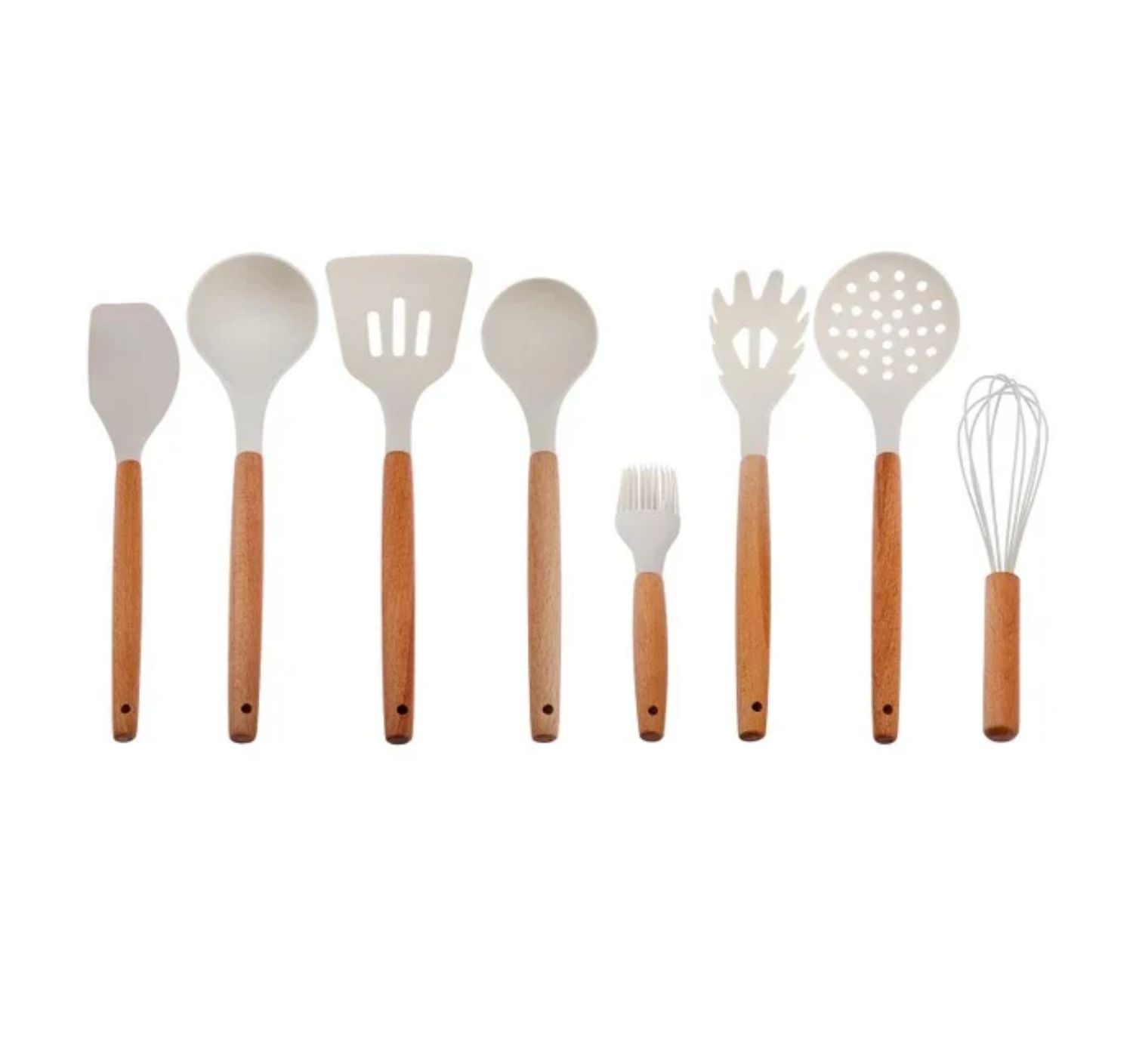 Karaca Burby 14-delige messen en keukengerei set | creme