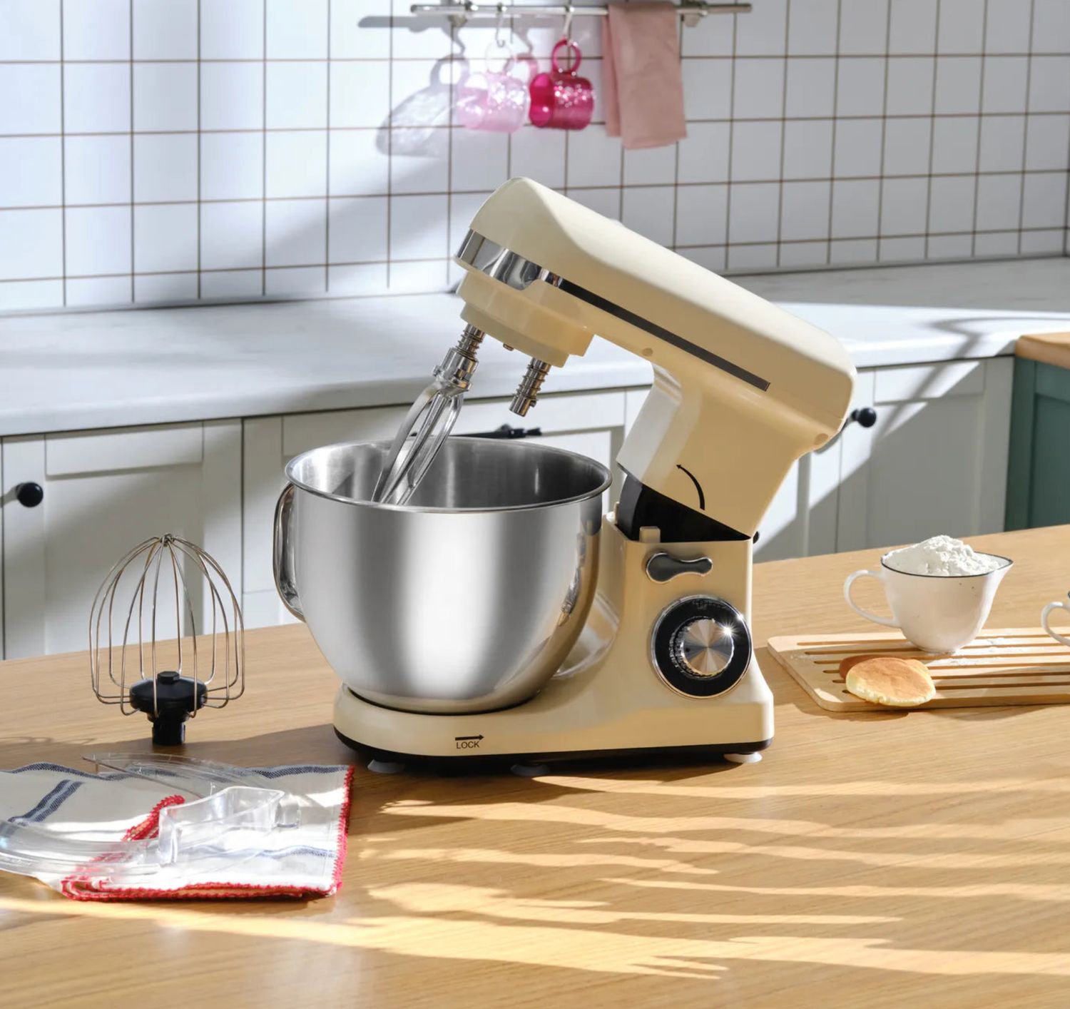 Karaca Blendburst Staande Mixer, 5.7L, 1400W, Iconic Beige