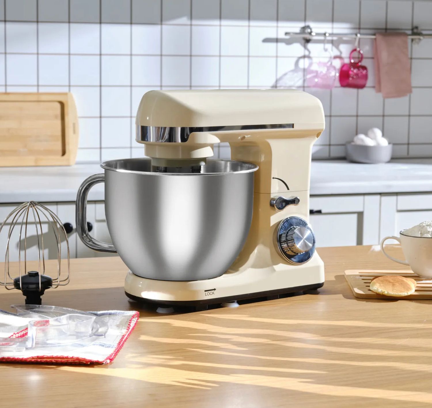 Karaca Blendburst Staande Mixer, 5.7L, 1400W, Iconic Beige