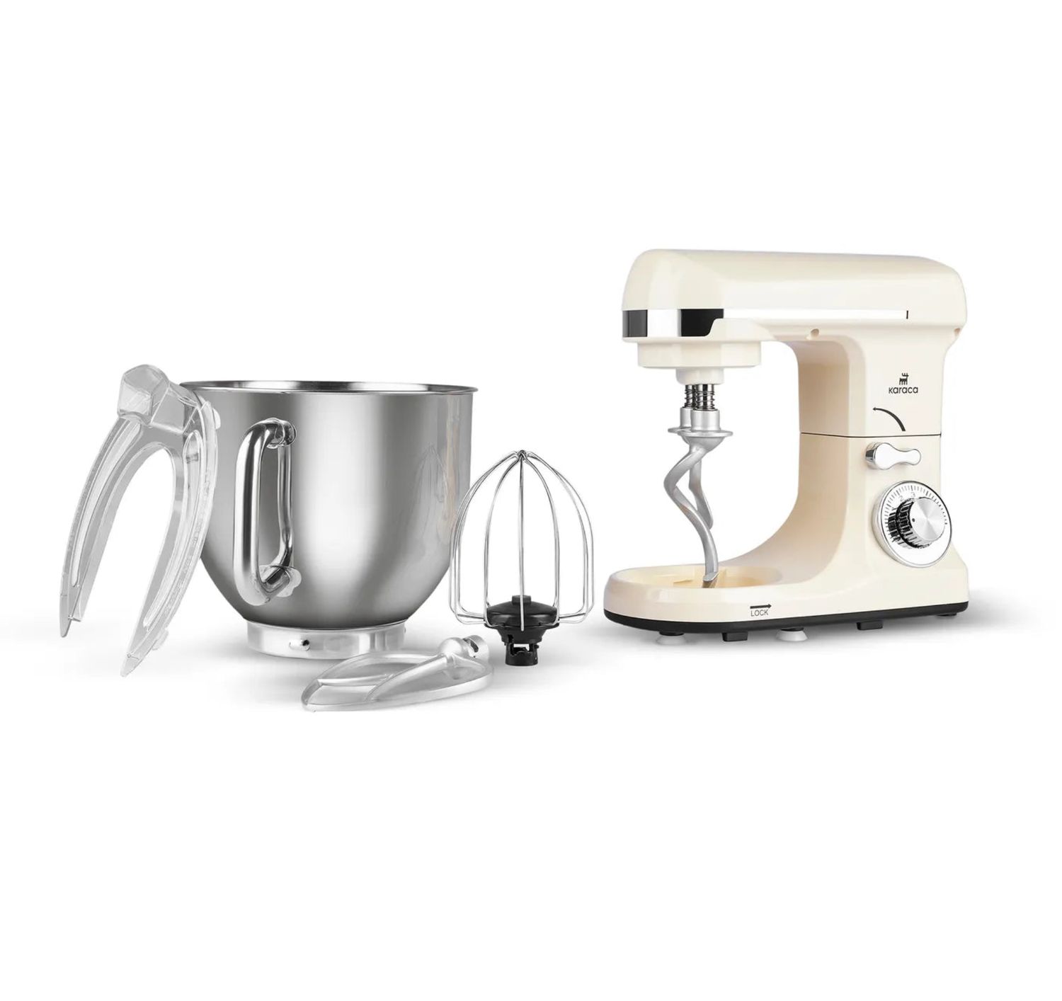Karaca Blendburst Staande Mixer, 5.7L, 1400W, Iconic Beige