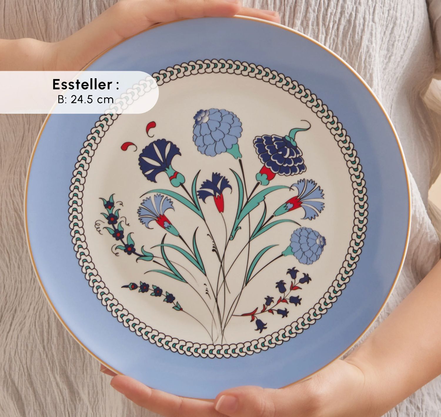 Karaca Blue Clove 26-delige ontbijtset voor 6 personen Karaca Blue Clove 26-delige ontbijtset voor 6 personen