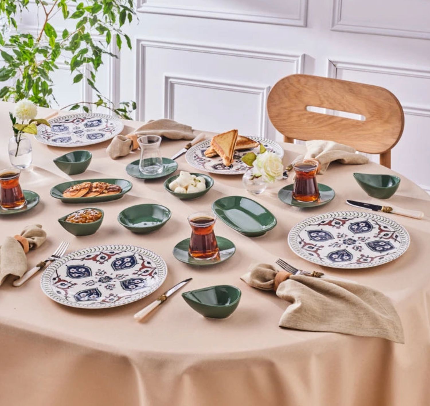 Karaca Forever Bone Salento 26-delige ontbijtset voor 6 personen