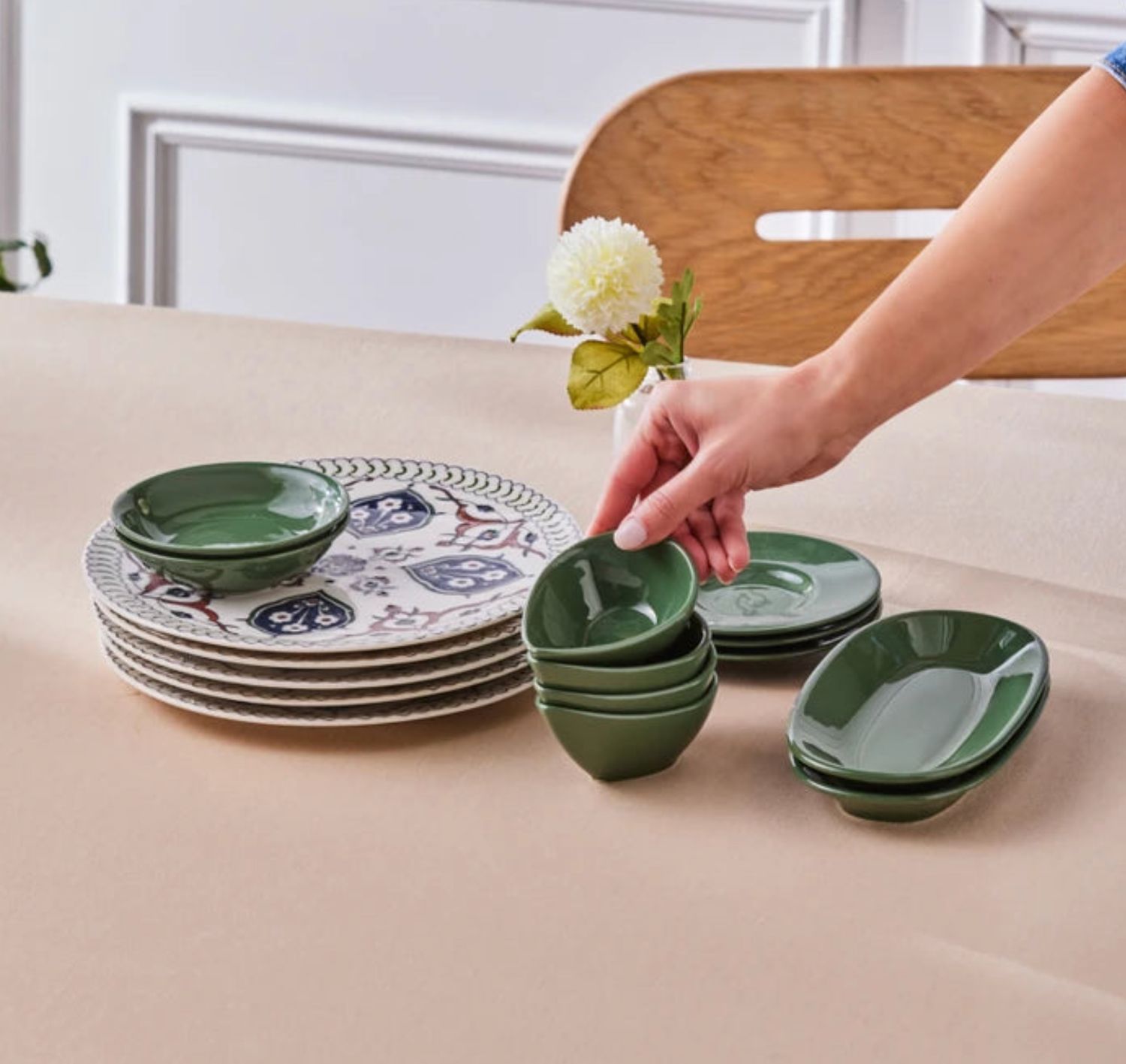 Karaca Forever Bone Salento 26-delige ontbijtset voor 6 personen