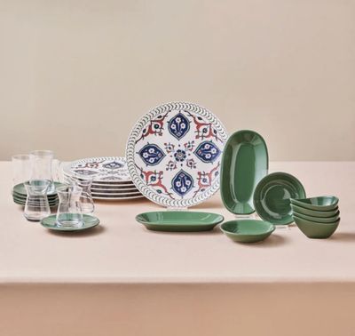 Karaca Forever Bone Salento 26-delige ontbijtset voor 6 personen Karaca Forever Bone Salento 26-delige ontbijtset voor 6 personen