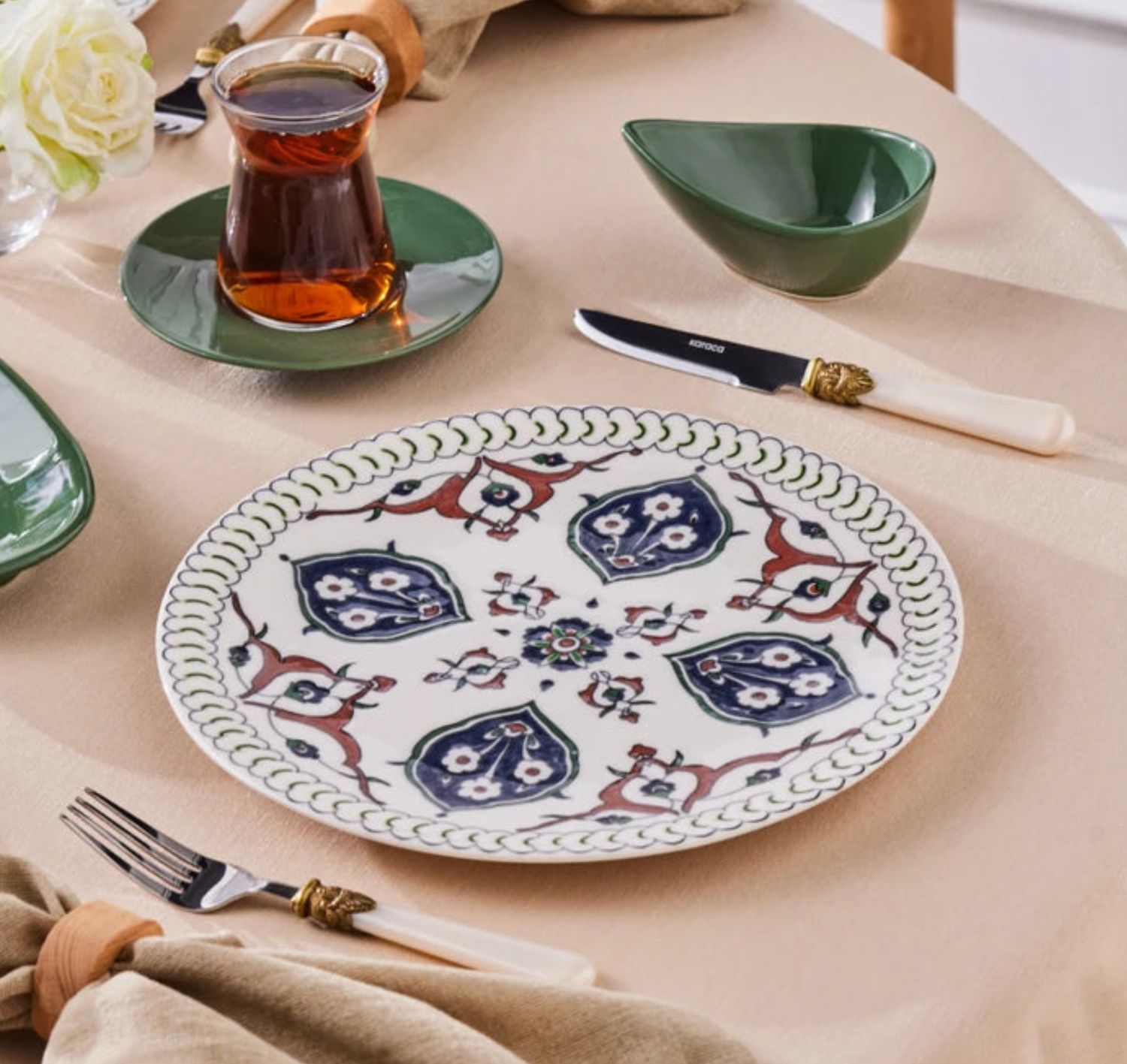 Karaca Forever Bone Salento 26-delige ontbijtset voor 6 personen