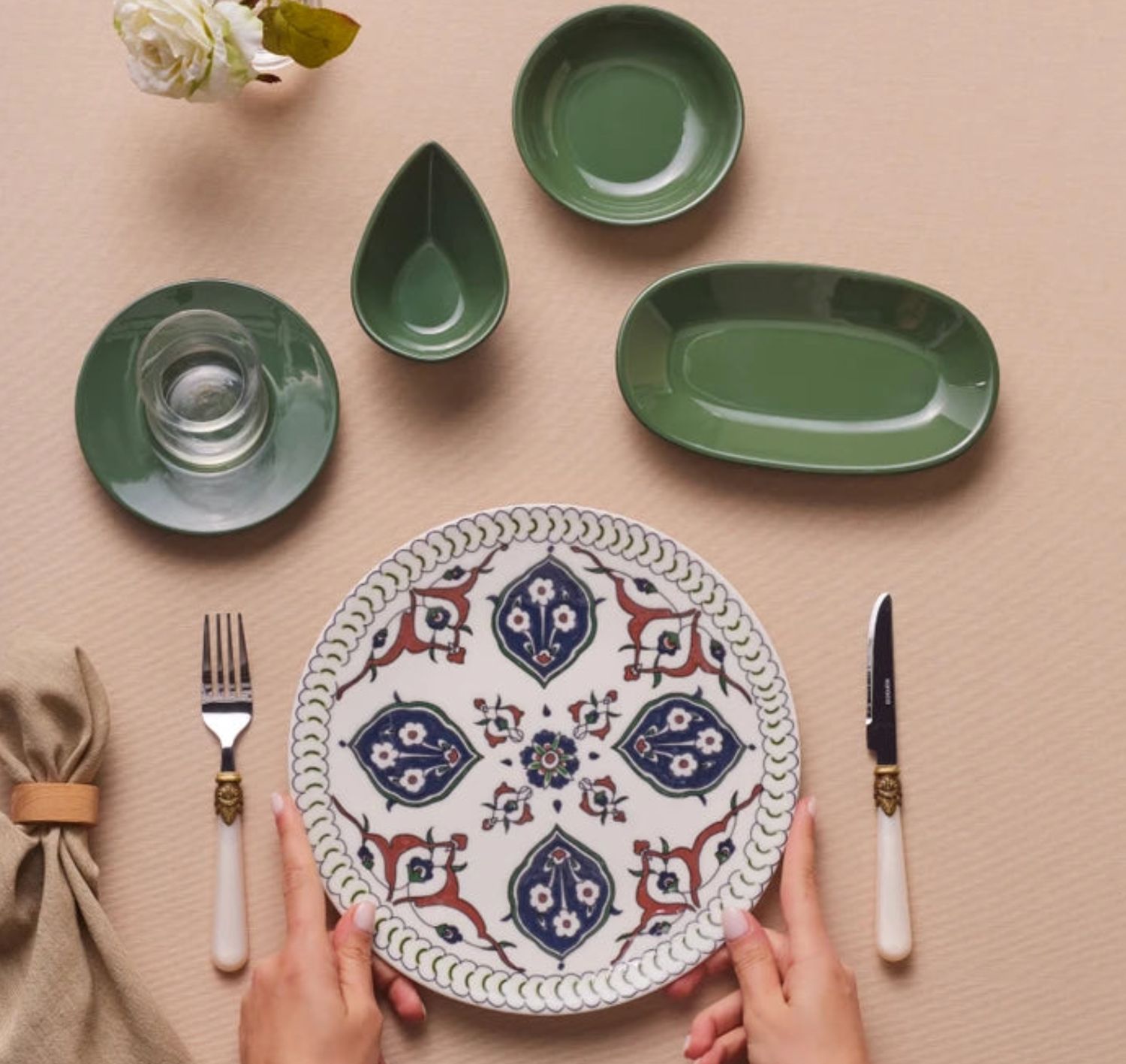 Karaca Forever Bone Salento 26-delige ontbijtset voor 6 personen