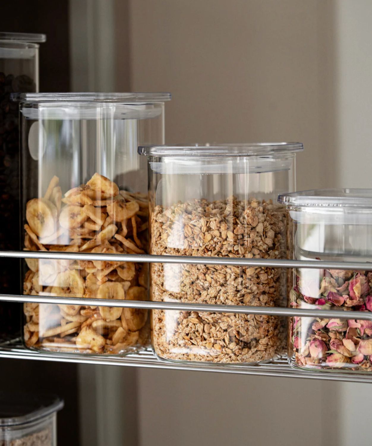 Glazen Voorraadpotten vierkant 1400 ml