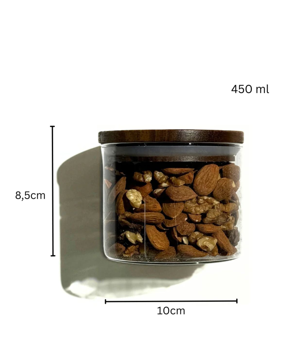 Saklama kabı Acacia kapaklı 450 ml