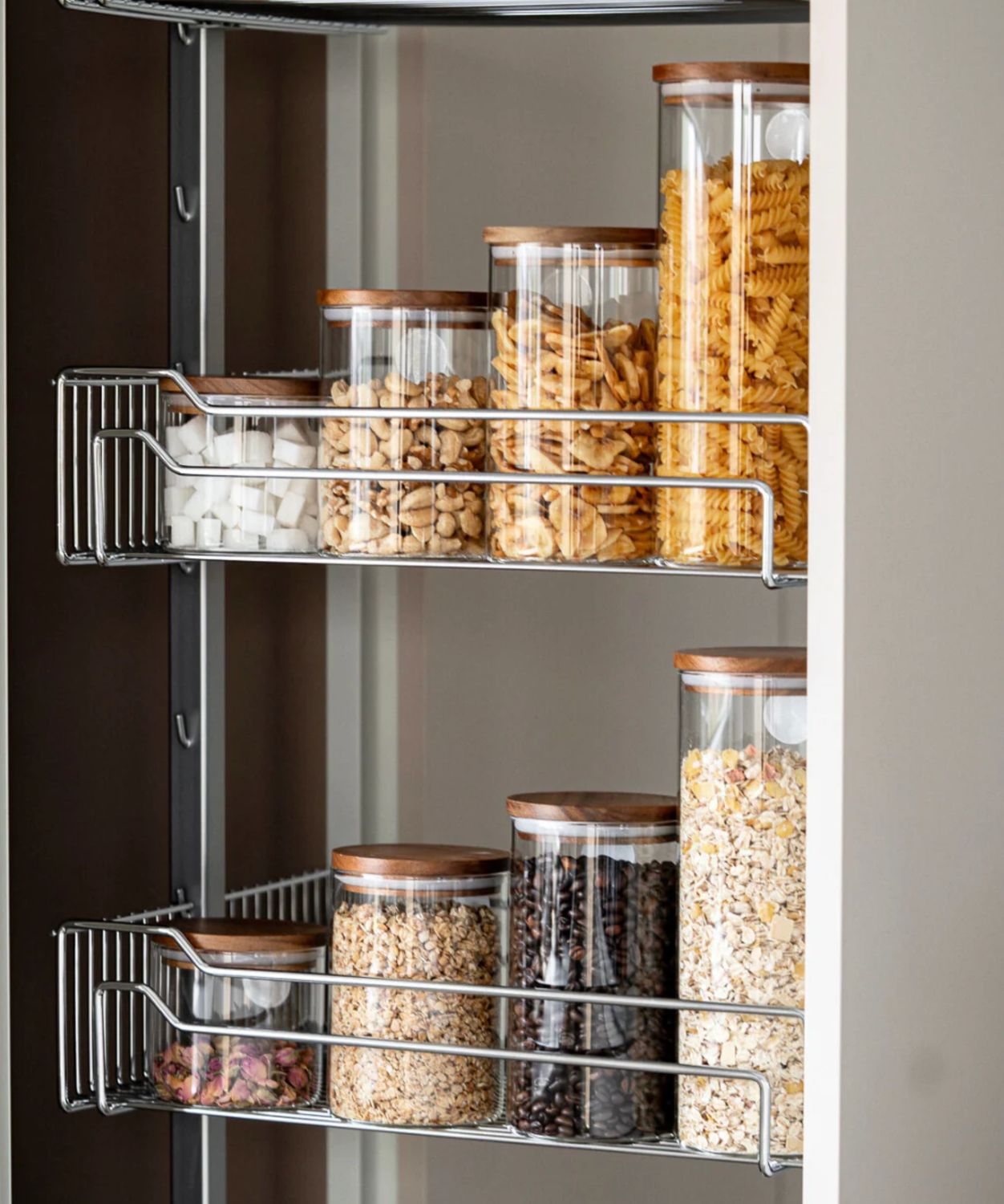 Voorraadpotten Acacia deksel 1000 ml