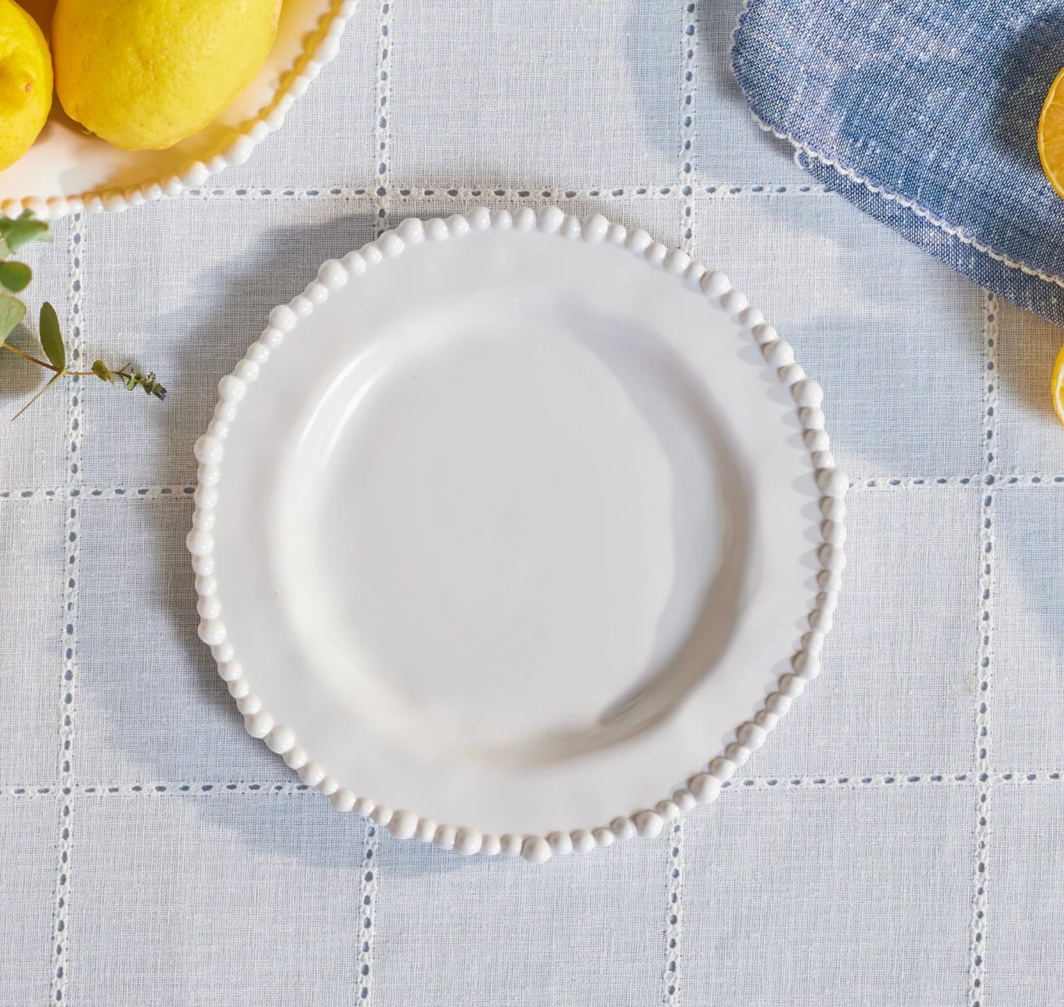 Perla, Melamin Pasta Tabağı, 23cm, Beyaz