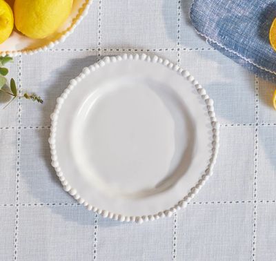 Perla, Melamin Pasta Tabağı, 23cm, Beyaz