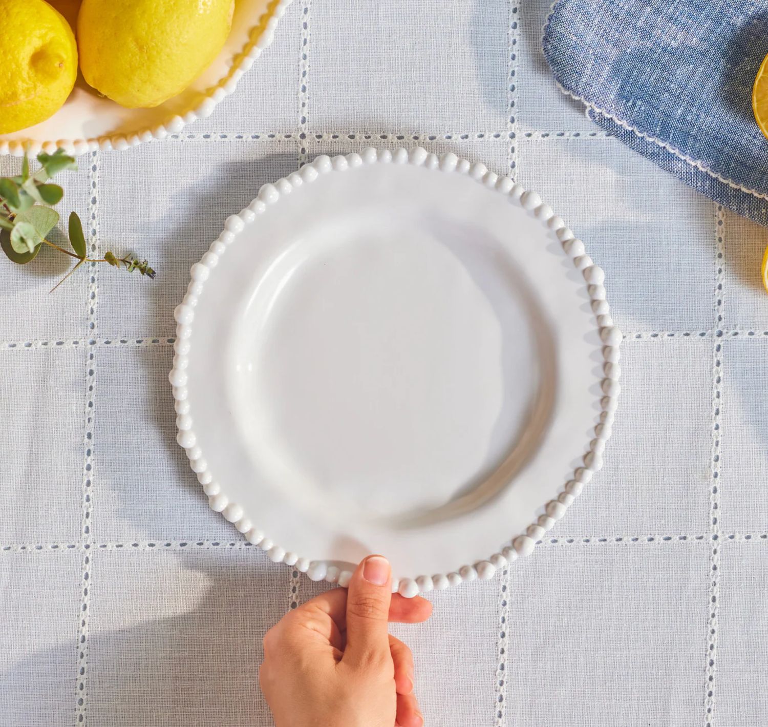 Perla, Melamin Pasta Tabağı, 23cm, Beyaz