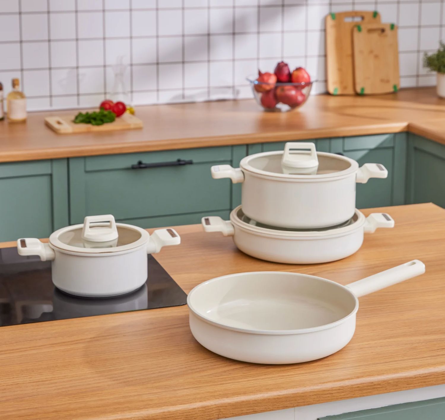 Karaca Swiss Crystal Valenti Ceramica 7-delige pannenset