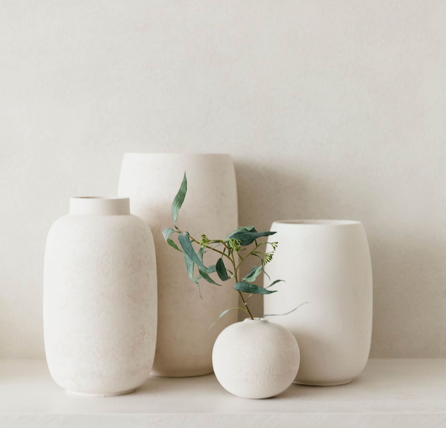 S&P Vase 20xH30cm white Bullet