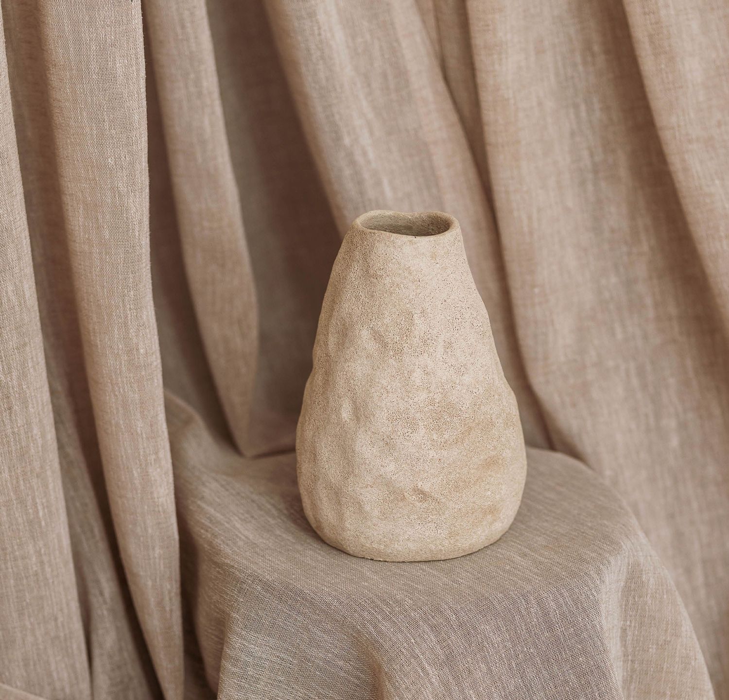 S&P Vaas 14,5xH22cm beige Cave