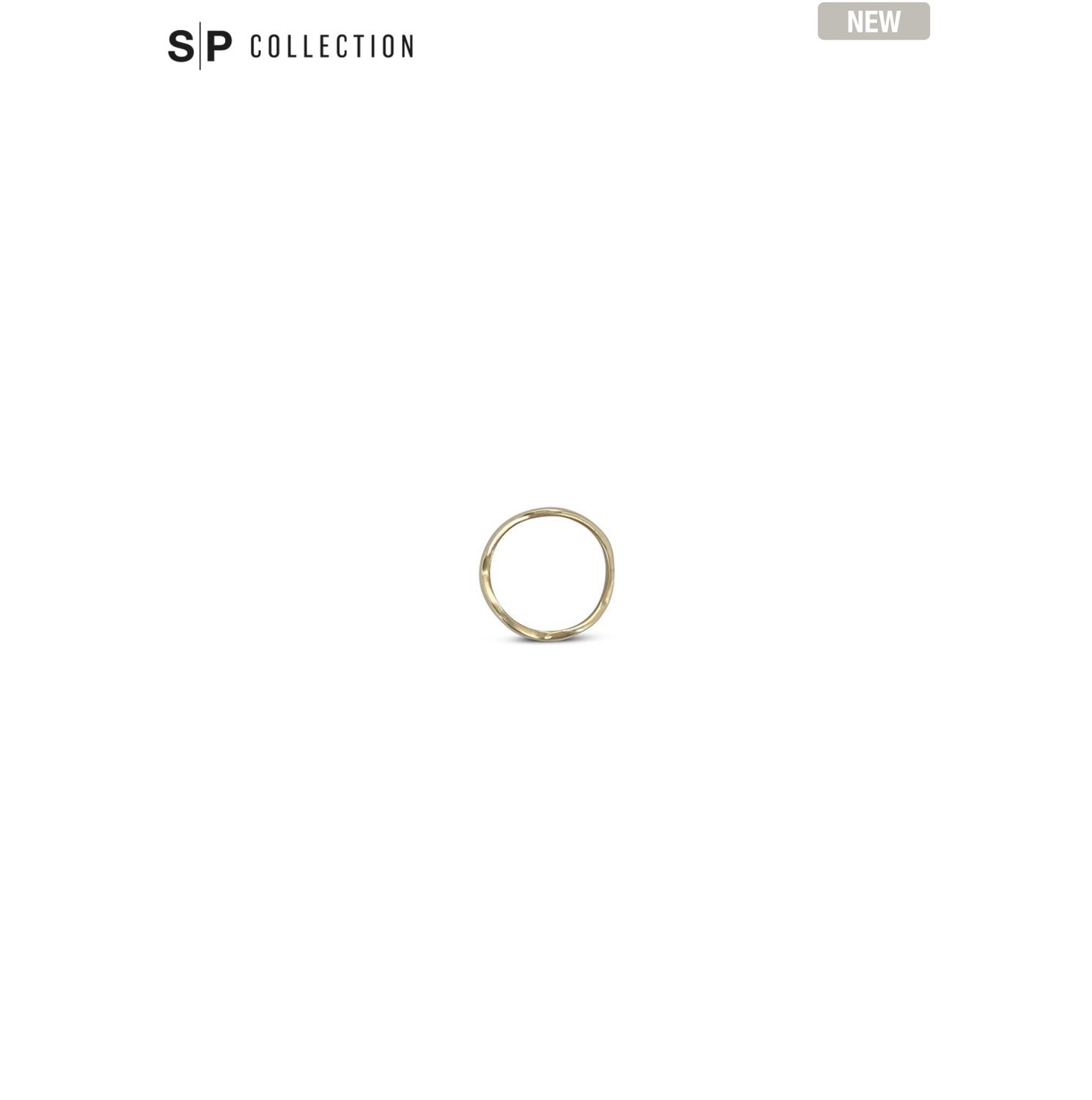 S&P Servetring 4,5cm organisch goud Charm - set/4