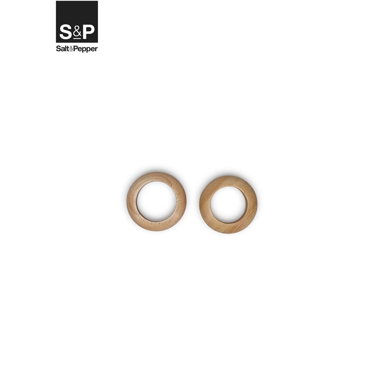 S&P Servetring 6,5cm hout Essenza - set/4 S&P Servetring 6,5cm hout Essenza - set/4