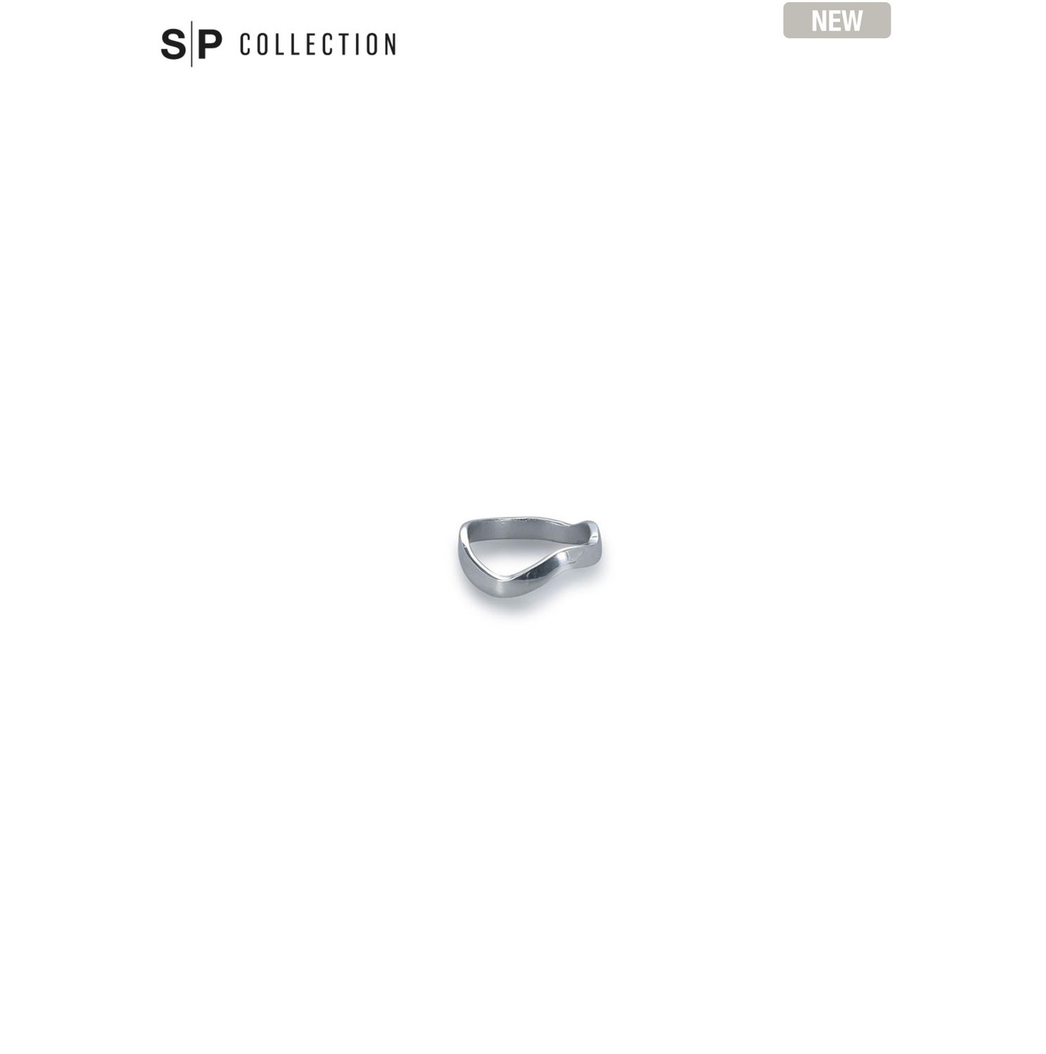 S&P Servetring 4,5cm organisch zilver Charm - set/4