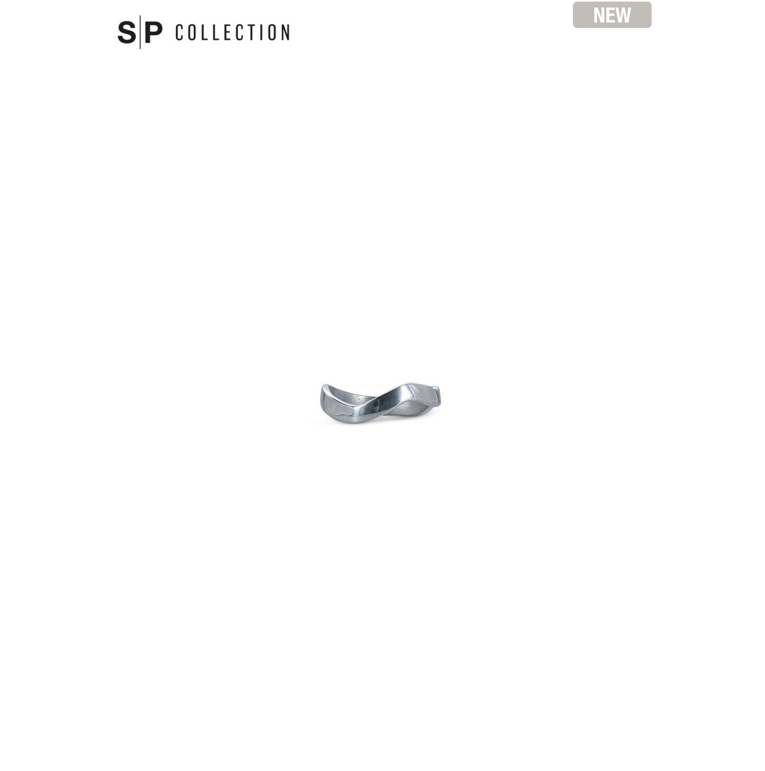 S&P Servetring 4,5cm organisch zilver Charm - set/4