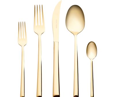 Karaca Tivoli glanzend gouden 30-delige bestekset voor 6 personen