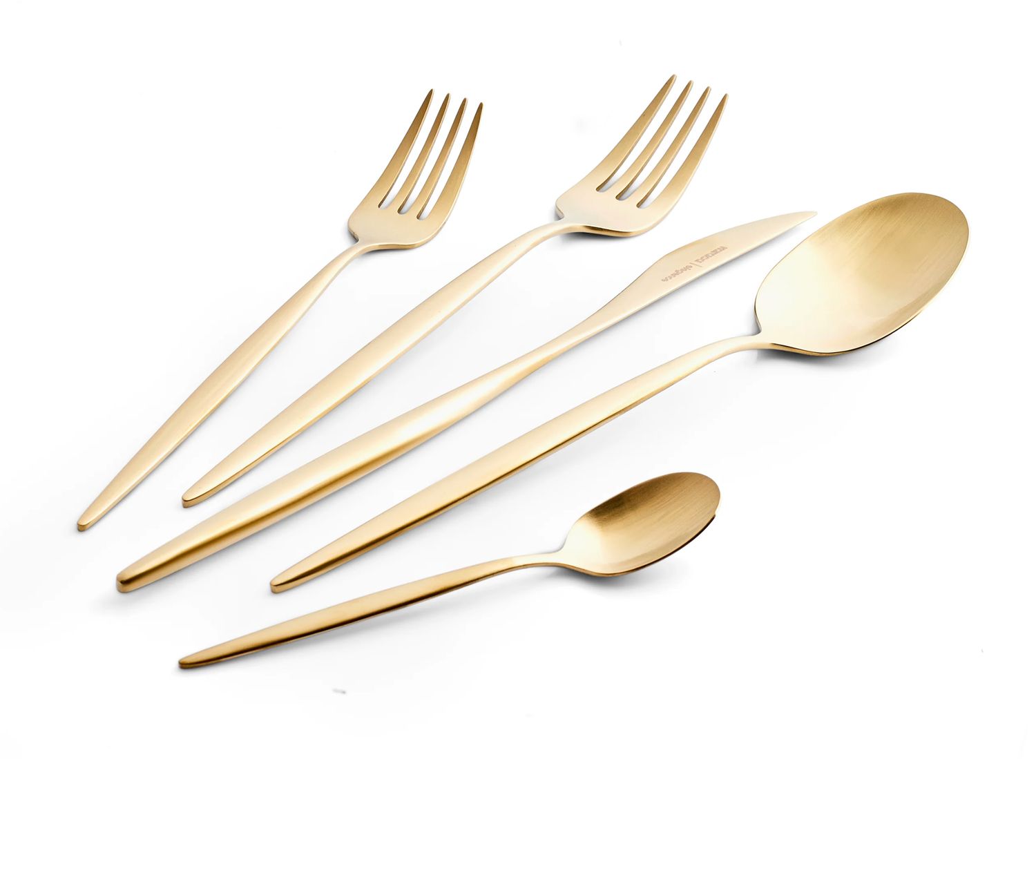 Karaca Lizbon matgouden 30-delige bestekset voor 6 personen Karaca Lizbon matgouden 30-delige bestekset voor 6 personen