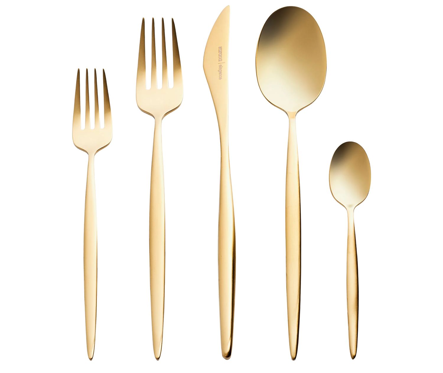 Karaca Lizbon matgouden 30-delige bestekset voor 6 personen Karaca Lizbon matgouden 30-delige bestekset voor 6 personen