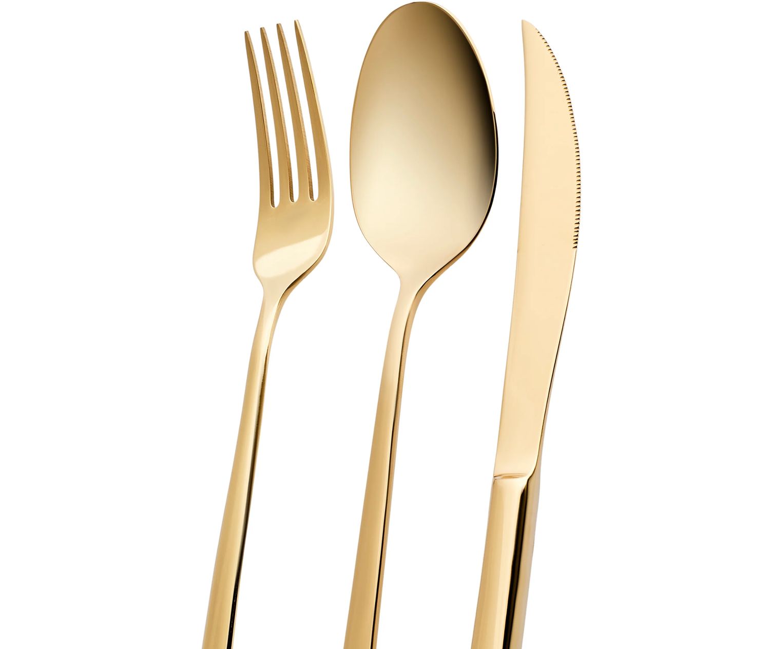 Karaca Tivoli glanzend gouden 30-delige bestekset voor 6 personen Karaca Tivoli glanzend gouden 30-delige bestekset voor 6 personen