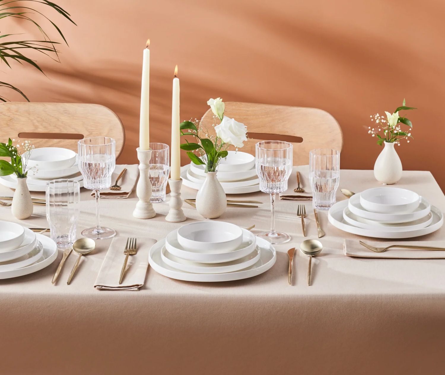 Karaca Streamline New Saturn White 24-delige servies set, 6 personen