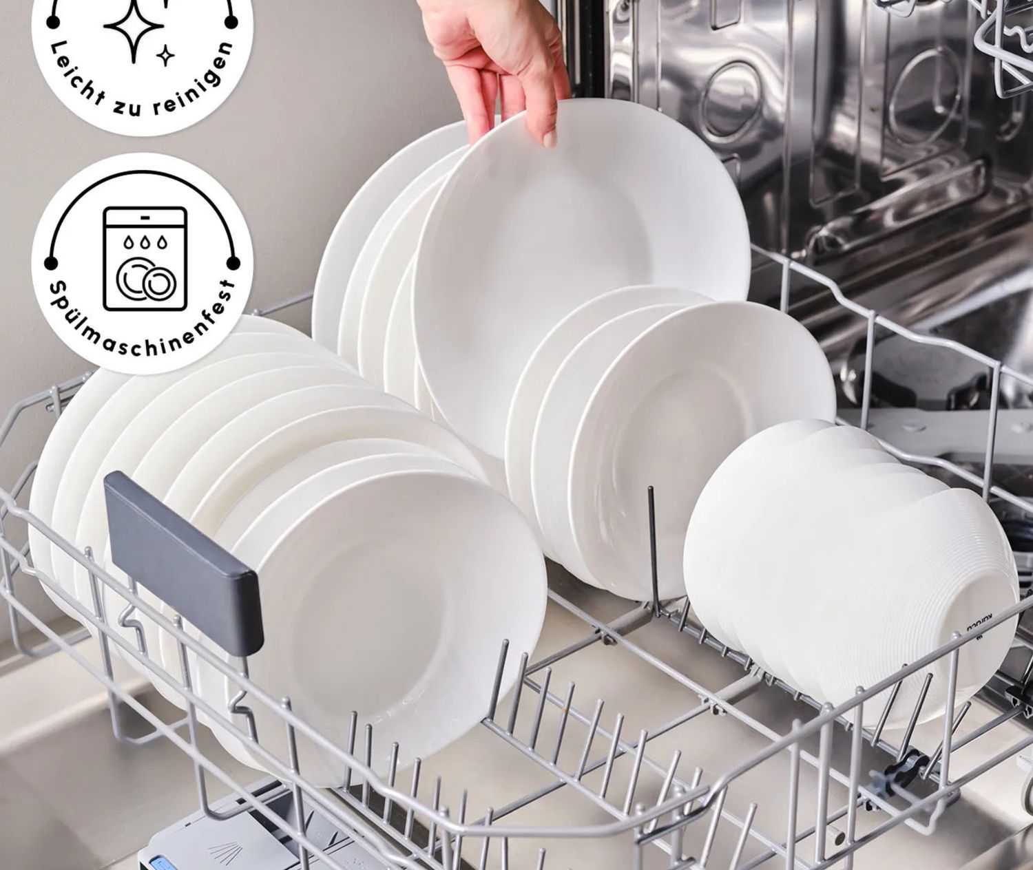 Karaca White Pure 24-delige servies set voor 6 personen