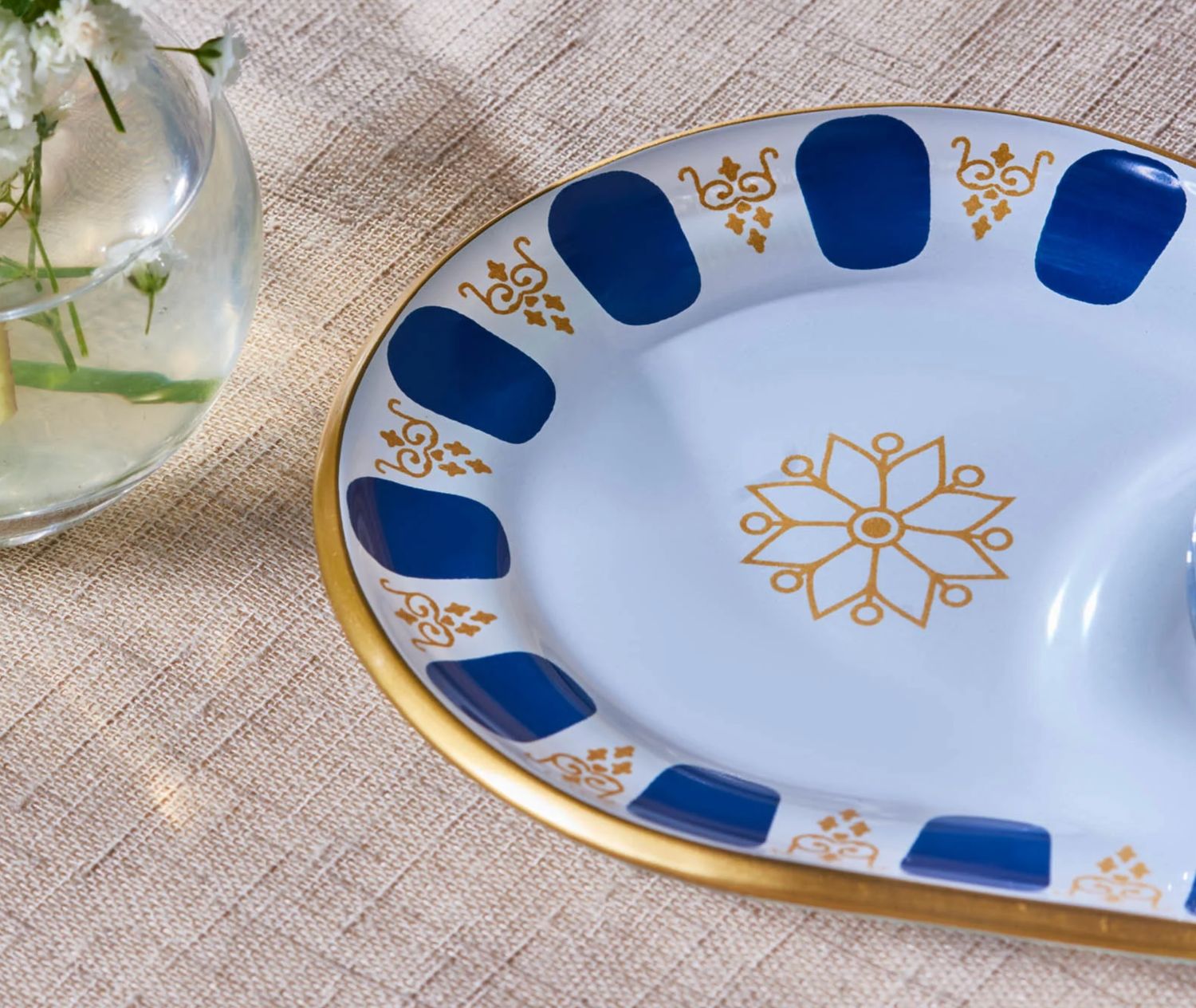 Karaca Belem Navy 12-delige theeglazen set