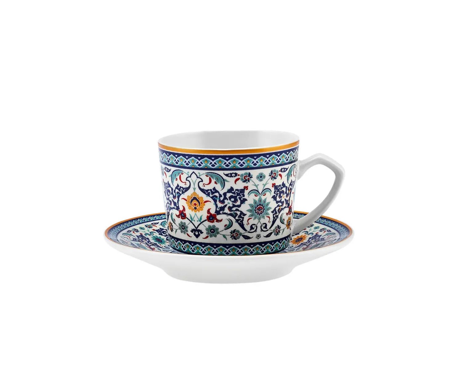 Karaca Beylerbeyi koffiekopjesset voor 6 personen, 80 ml Karaca Beylerbeyi koffiekopjesset voor 6 personen, 80 ml