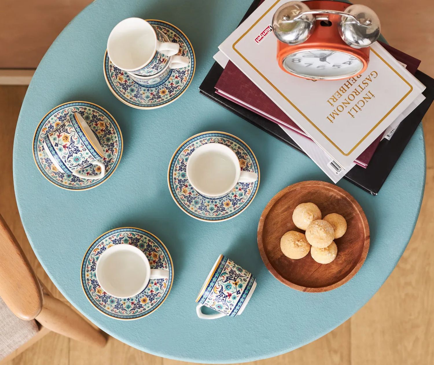 Karaca Beylerbeyi koffiekopjesset voor 6 personen, 80 ml Karaca Beylerbeyi koffiekopjesset voor 6 personen, 80 ml