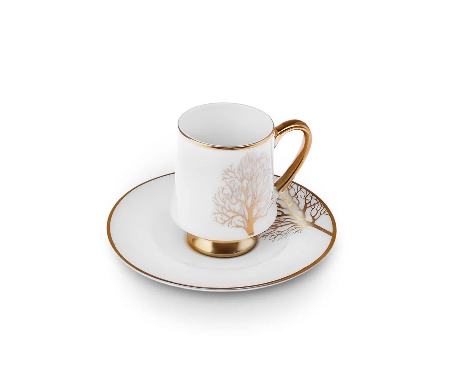 Karaca Afra koffiekopjes voor 6 personen, 90 ml