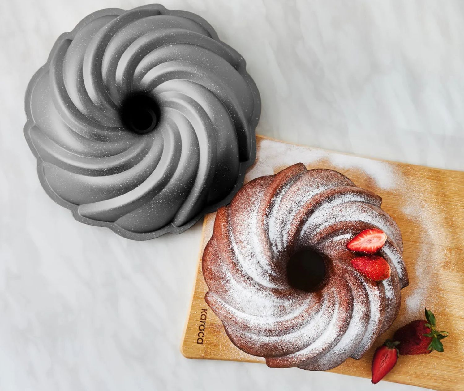 Karaca Cake Pro Pare cakevorm, antraciet, 24 cm