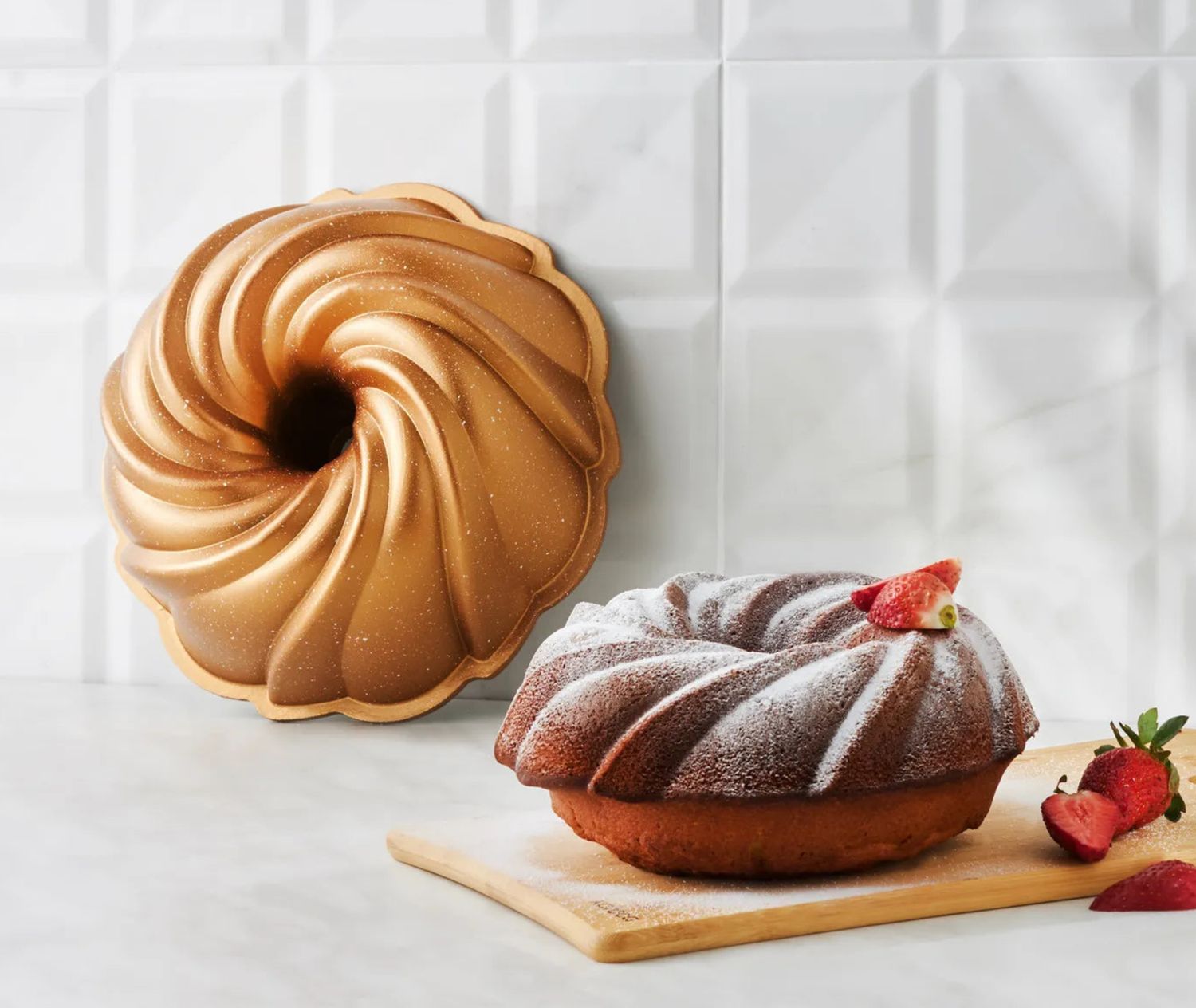 Karaca Cake Pro Pare cakevorm, goud, 24 cm