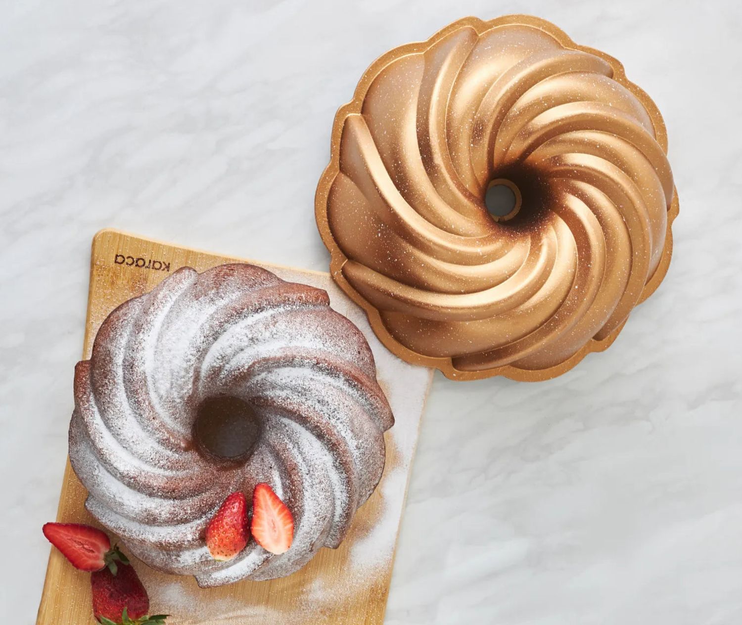 Karaca Cake Pro Pare cakevorm, goud, 24 cm