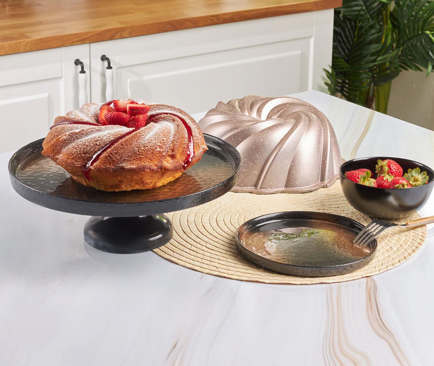 Karaca Pare metalen poedervorm voor cake