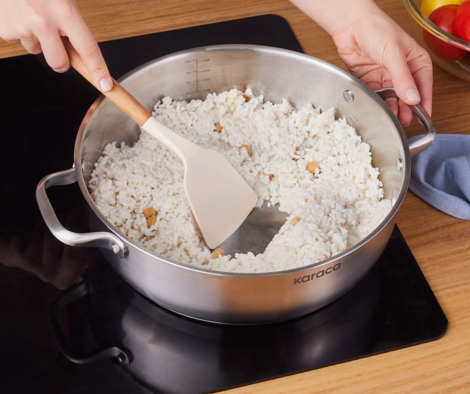 Karaca Elite stalen ondiepe braadpan 30 cm 6,0 l