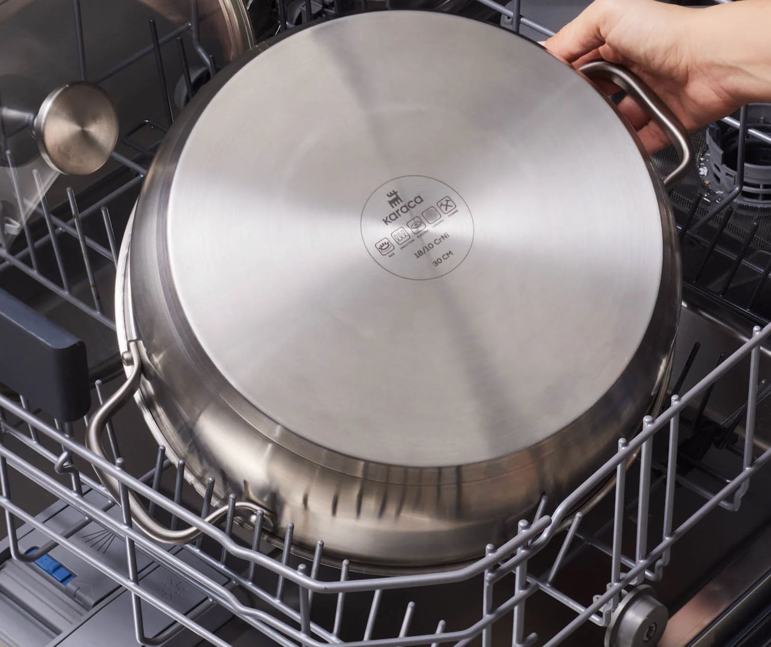 Karaca Elite stalen ondiepe braadpan 30 cm 6,0 l