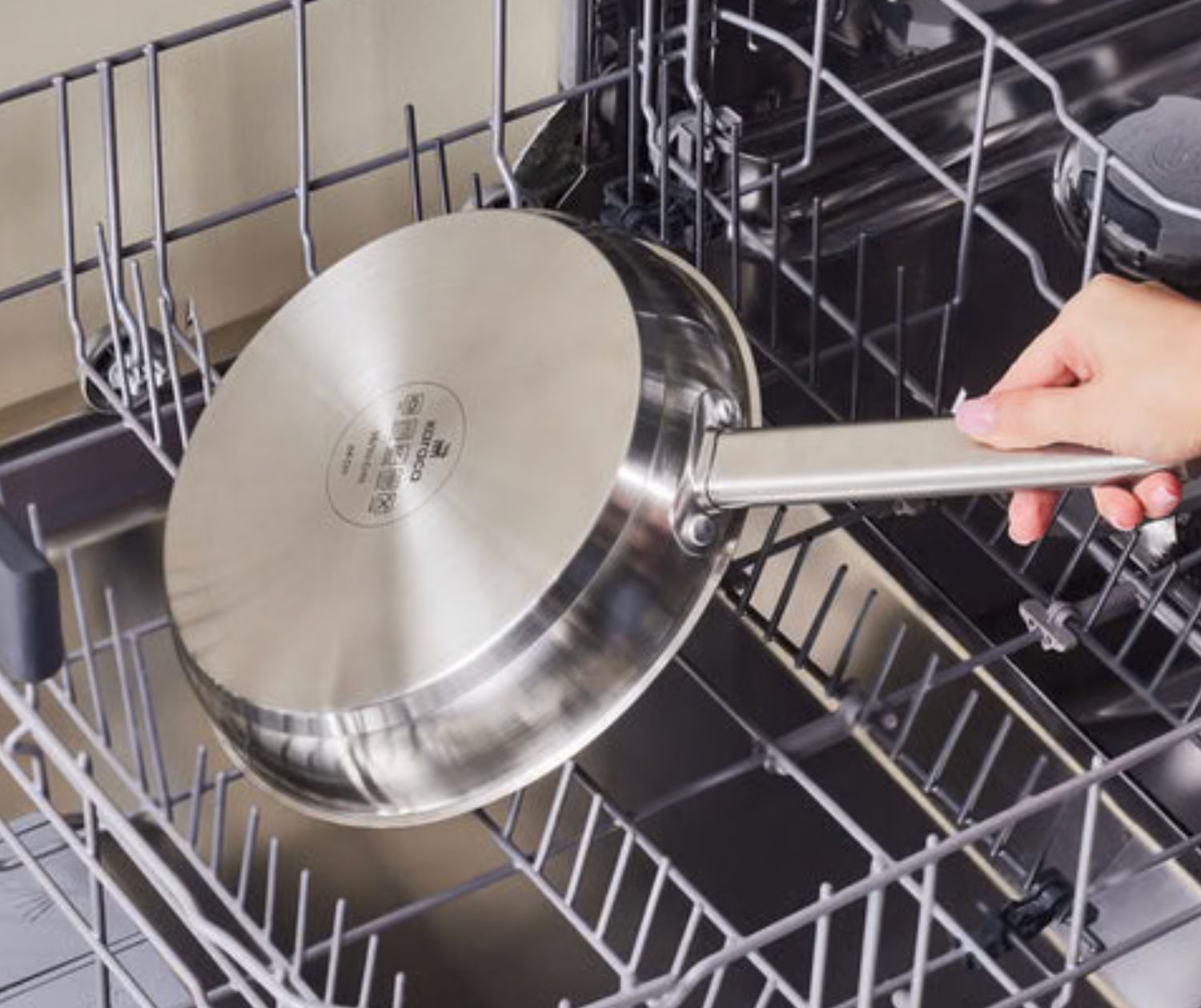 Karaca Elite roestvrijstalen inductie koekenpan, 24 cm, zilver Karaca Elite roestvrijstalen inductie koekenpan, 24 cm, zilver