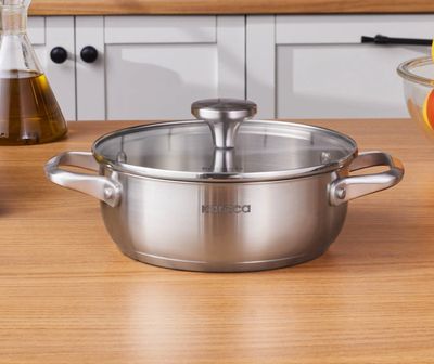 Karaca Elite roestvrijstalen ondiepe pan plat 20 cm Karaca Elite roestvrijstalen ondiepe pan plat 20 cm