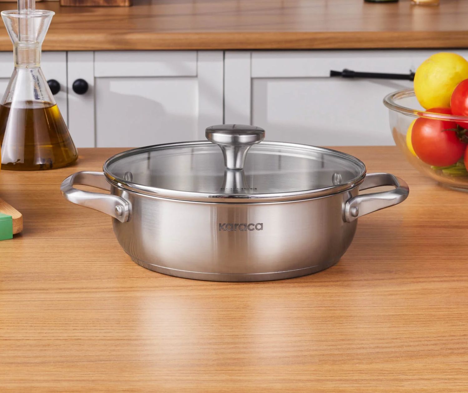 Karaca Elite stalen ondiepe braadpan 22 cm