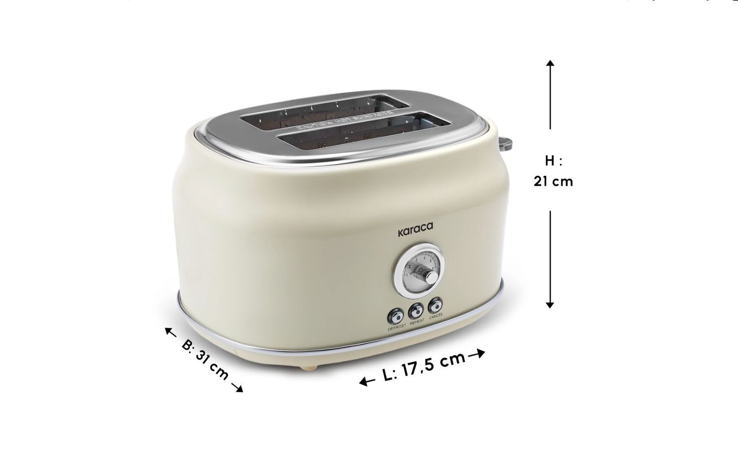 Karaca Retro Broodrooster Karaca Retro Broodrooster